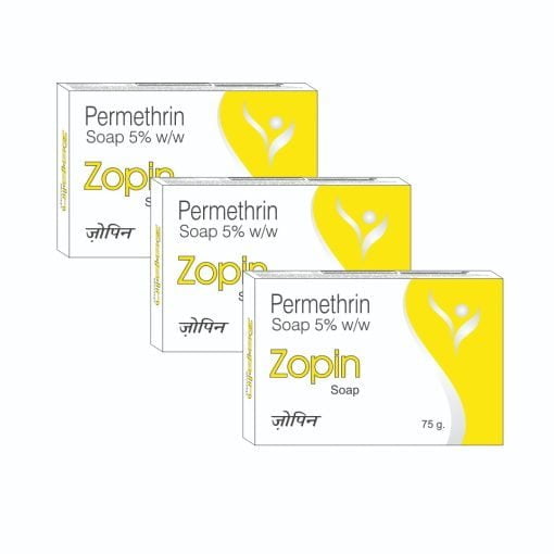 Tantraxx Zopin Permethrin 5% W/w Germ Protection Soap For All Skin Type For Men & Women (pack Of 3) 75 Gm Each