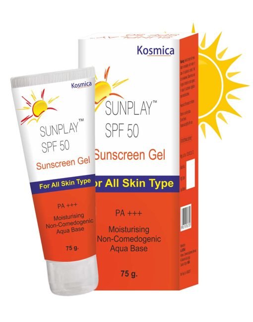 Cyrilpro Sunplay Sunscreen Spf 50+ Gel For Dry Skin, Offers Pa+++ Protection, Broad Spectrum Uv Protection, Provides Moisturizatio