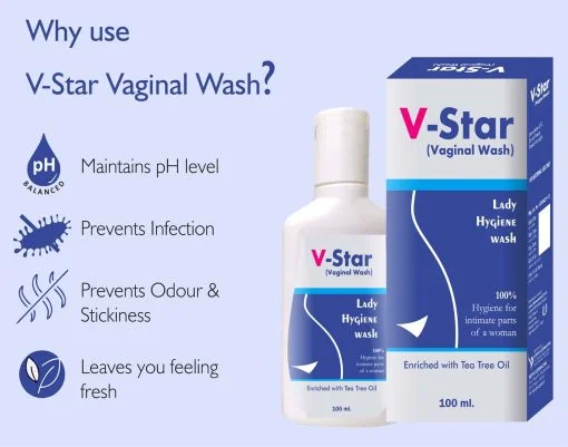 Cyrilpro V - Star Expert Hygiene Intimate Vaginal Wash For Women (pack Of 2) 100 Ml Each