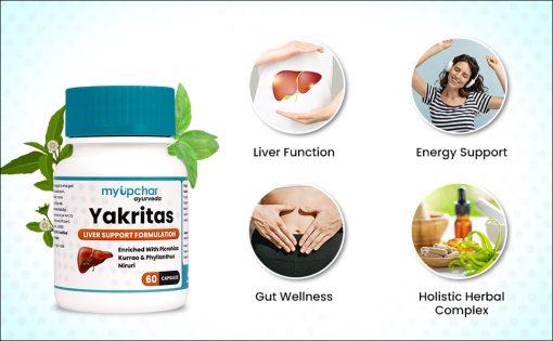 Myupchar Ayurveda Yakritas 60 Veg Capsules | Helps In Liver Support & Liver Detox