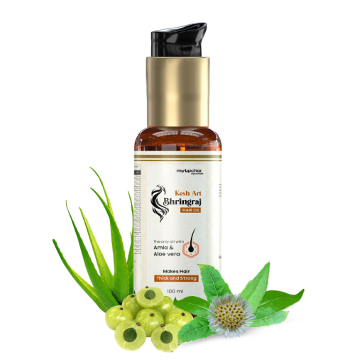 Myupchar Ayurveda Kesh Art Bhringraj Hair Growth Oil | Control Hair Fall & Dandruff - 100 Ml