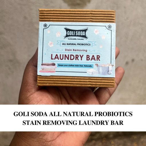Goli Soda All Natural Probiotics Stain Removing Laundry Bar (pack Of 1)
