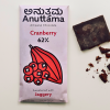 Anuttama Dark Chocolate 50 Gm | 62% Cocoa Cranberry | Handmade Chocolate | No Artificial Flavours | Natural Chocolate Bar
