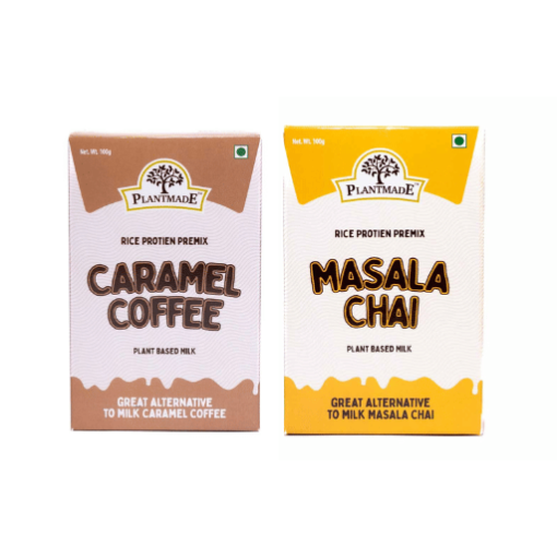 Plantmade Caramel Coffee & Masala Chai Combo