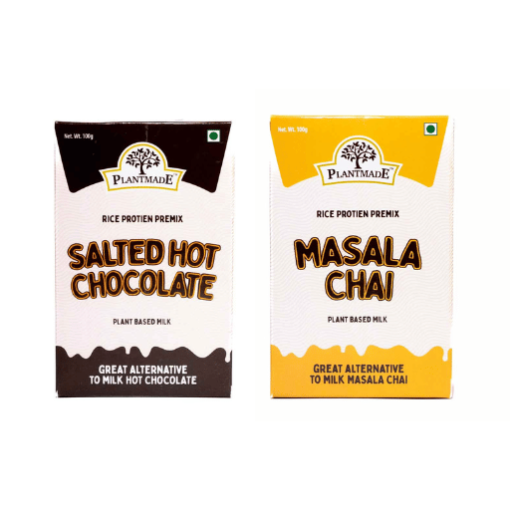 Plantmade Salted Hot Chocolate & Masala Chai Combo