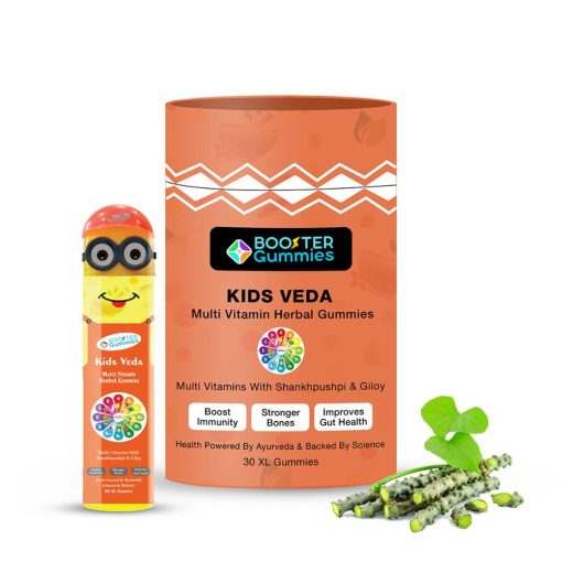 Booster Gummies - Kids Veda Ayurvedic Multivitamin Gummies (1 Month Pack - 30 Xl Gummies)