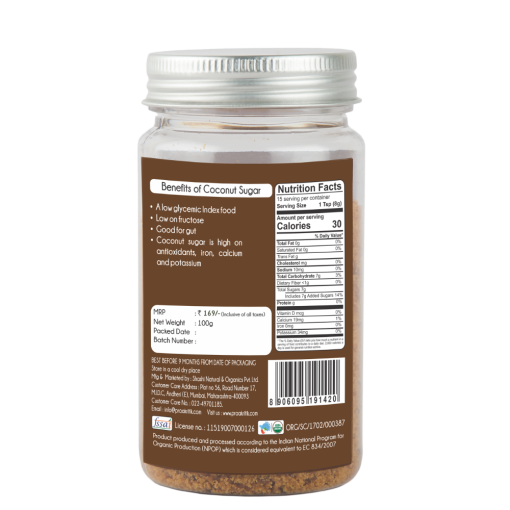 Organic Coconut Sugar | 100 G | Praakritik