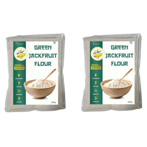 Just Jack It Green Jackfruit Flour | Controls Blood Sugar | Gluten Free (pack Of 2, 200gms)
