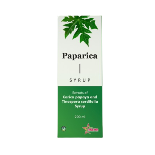 Nuestra Paparica 200 Ml Platelet Count Syrup | Papaya Leaf Extract For Platelets | Platelet Booster Syrup