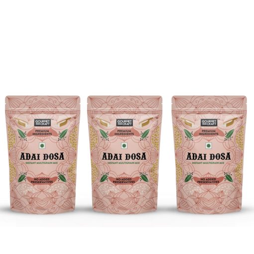 Gourmet Craft Ready To Cook Adai Dosa Mix [ 3 Packs - 250 Gms Each]