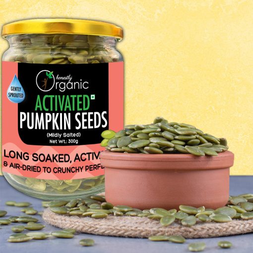 D-alive Honestly Organic Activated & Sprouted Pumpkin Seeds -mildly Salted -300g