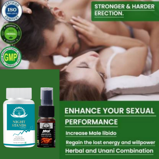 Night Stands Capsule With Maxx Stamina Oil Free Qasmi Ayurveda