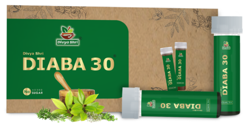 Divya Shri Diaba 30 Shots | 100% Herbal | Control Diabetes & Sugar Naturally | No Added Flavour Or Colour (pack Of 30 Shots Each 30 Ml)