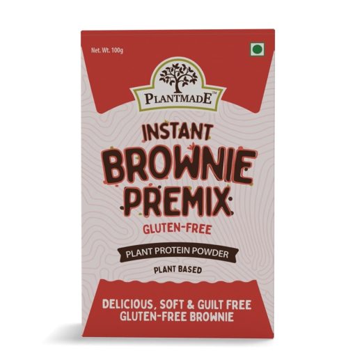 Plantmade Instant Brownie Premix - Gluten-free, Plant-based | Delicious, Soft, 100% Vegetarian, Vegan, Eggless Pack Of 2(100g X 2)