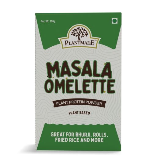 Plantmade Masala Omelette Plant Protein Powder Plant Based Great For Bhurji, Rolls, Fried Rice, Pack Of 2 (100g X 2)