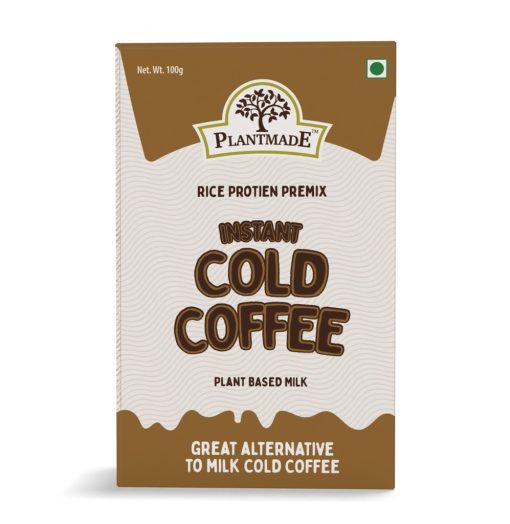 Plantmade Rice Protein Premix - Instant Plain Cold Coffee Plant-based Milk Dairy Free | Gluten Free Pack Of 5 (100g X 5)