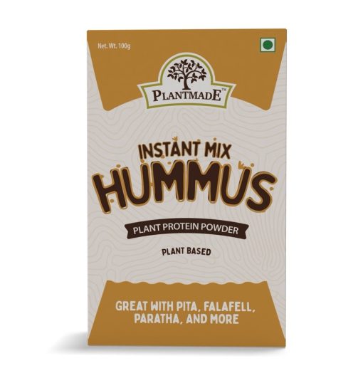 Plantmade Instant Hummus Plant Protein Powder Plant Based Great With Pita, Falafel, Paratha, And More Pack Of 5 (100g X 5)