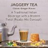 Naivedyam Classic Ginger Flavour Jaggery Tea - 500gm - 80 Cups (50 Ml) - Healthy Refreshing Drink