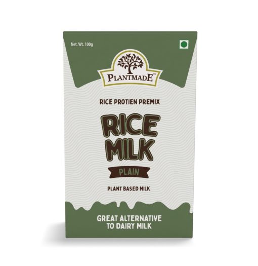 Plantmade Rice Milk Plain Rice Protein Premix Plant-based Milk A Great Alternative To Dairy Milk Dairy Free,pack Of 2 (100g X 2)