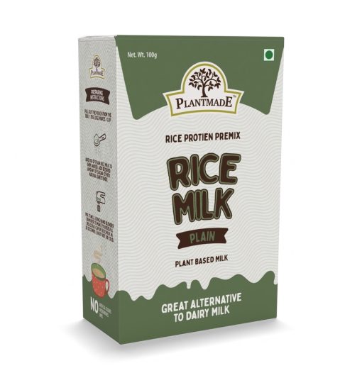 Plantmade Rice Milk Plain Rice Protein Premix Plant-based Milk A Great Alternative To Dairy Milk Dairy Free,pack Of 2 (100g X 2)