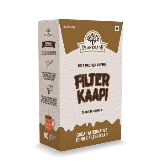 Plantmade Instant Filter Kaapi Coffee Powder: Vegan Rice Protein Premix, Dairy-free, Gluten-free, Zero Sugar Pack Of 5 (100g X 5)