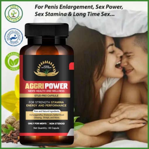 Qasmi Ayurveda Aggri Power Capsules For Ling Lamba Mota Karne Ki Dawa /ling Khada Karne Ki Dawai Sex Tablet Penis 9 Inch Medicine Sexual Capsule