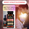 Aggri Power Capule & Max Stamina Oil, Sexual Capsules & Libido Increase Oil For Ling Mota Lamba Medicine Capsules Qasmi Ayurveda